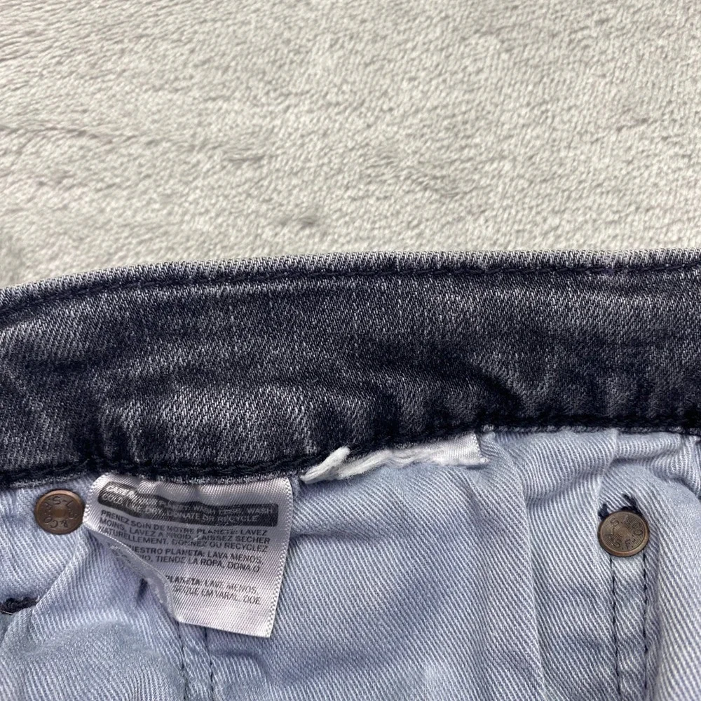 Levis‎ Premium 512 Slim Taper Jeans Mens Sz 34 Faded Black Denim Grunge Retro